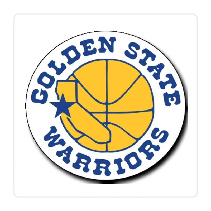 Golden State Warriors Full Color Vinyl Sticker - Custom Size
