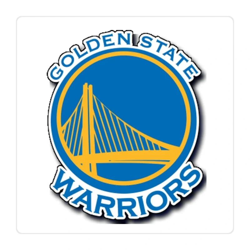 Golden State Warriors Full Color Vinyl Sticker - Custom Size