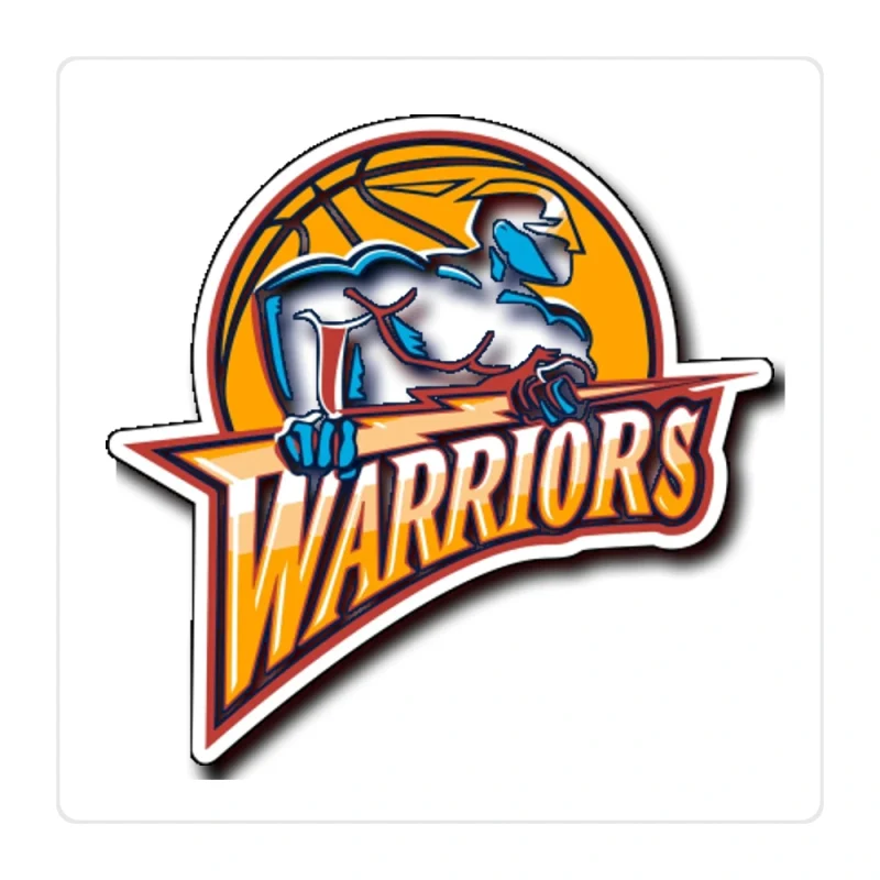 Golden State Warriors Full Color Vinyl Sticker - Custom Size