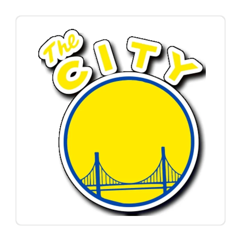 Golden State Warriors Full Color Vinyl Sticker - Custom Size