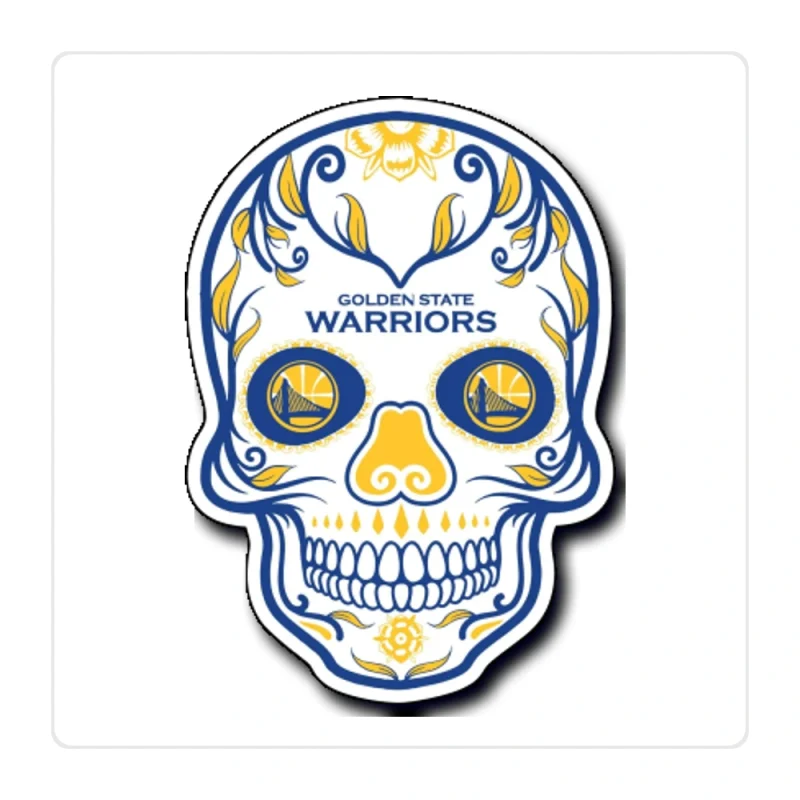 Golden State Warriors Full Color Vinyl Sticker - Custom Size