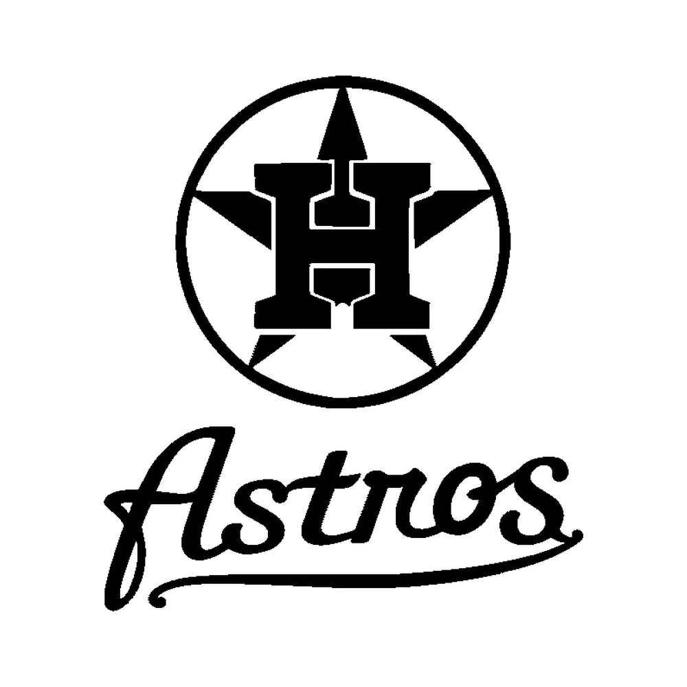 Houston Astros - Design 2 - Die Cut Vinyl Decal - Custom Size