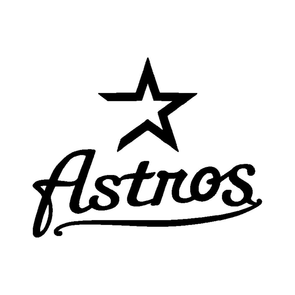 Houston Astros - Design 3 - Die Cut Vinyl Decal - Custom Size