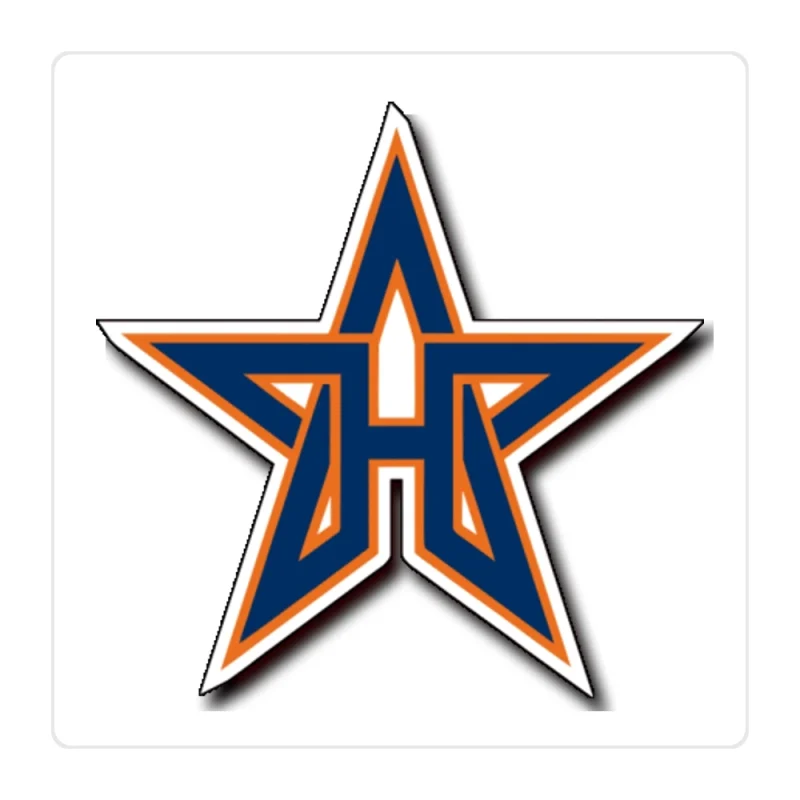 Houston Astros - Star - Full Color Vinyl Sticker - Custom Size