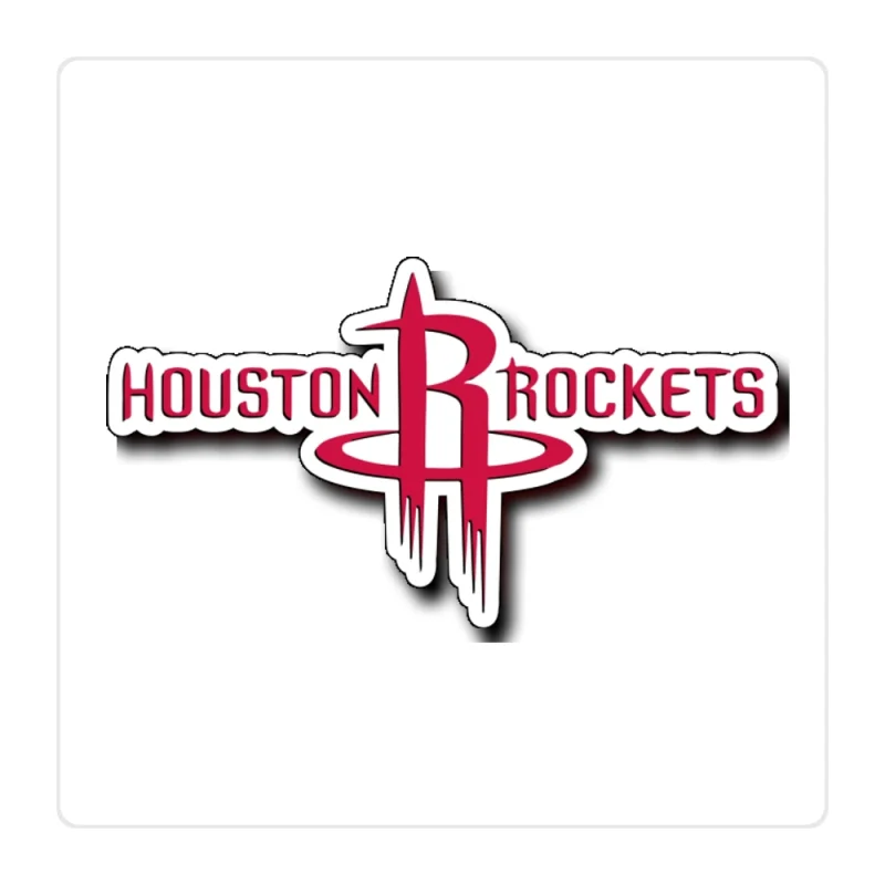 Houston Rockets Full Color Vinyl Sticker - Custom Size