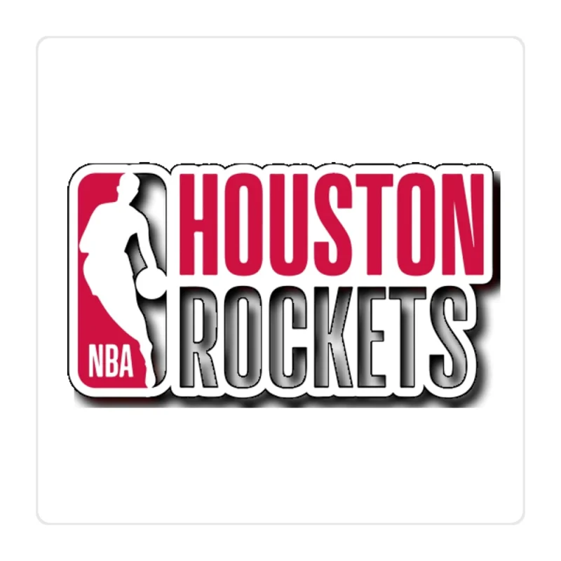 Houston Rockets Full Color Vinyl Sticker - Custom Size