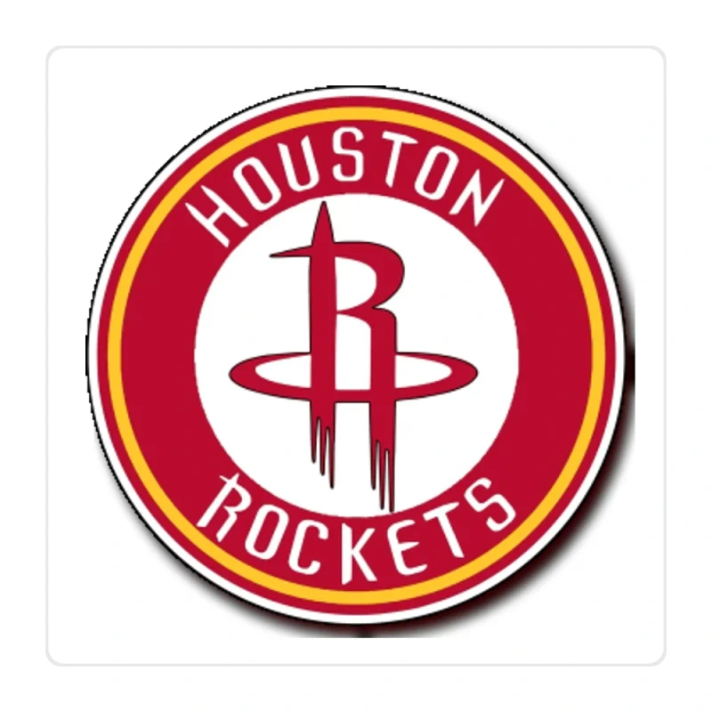Houston Rockets Full Color Vinyl Sticker - Custom Size