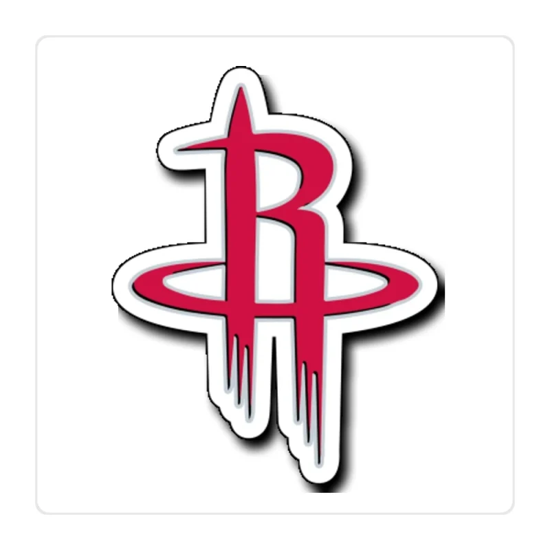 Houston Rockets Full Color Vinyl Sticker - Custom Size