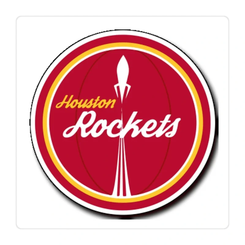 Houston Rockets Full Color Vinyl Sticker - Custom Size