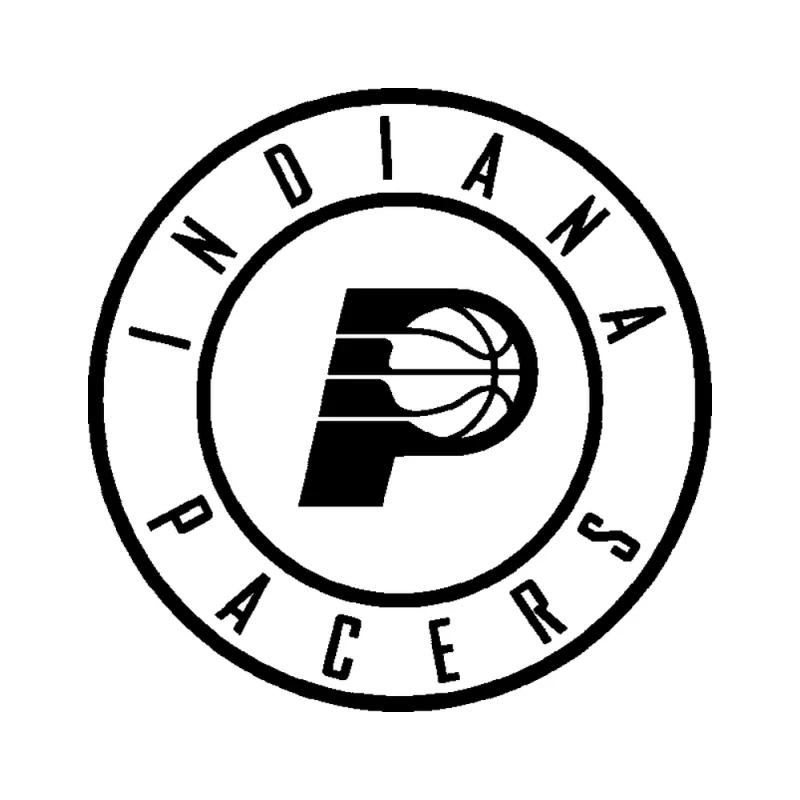 Indiana Pacers - Design 1 - Die Cut Vinyl Decal - Custom Size