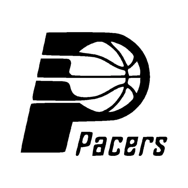 Indiana Pacers - Design 2 - Die Cut Vinyl Decal - Custom Size