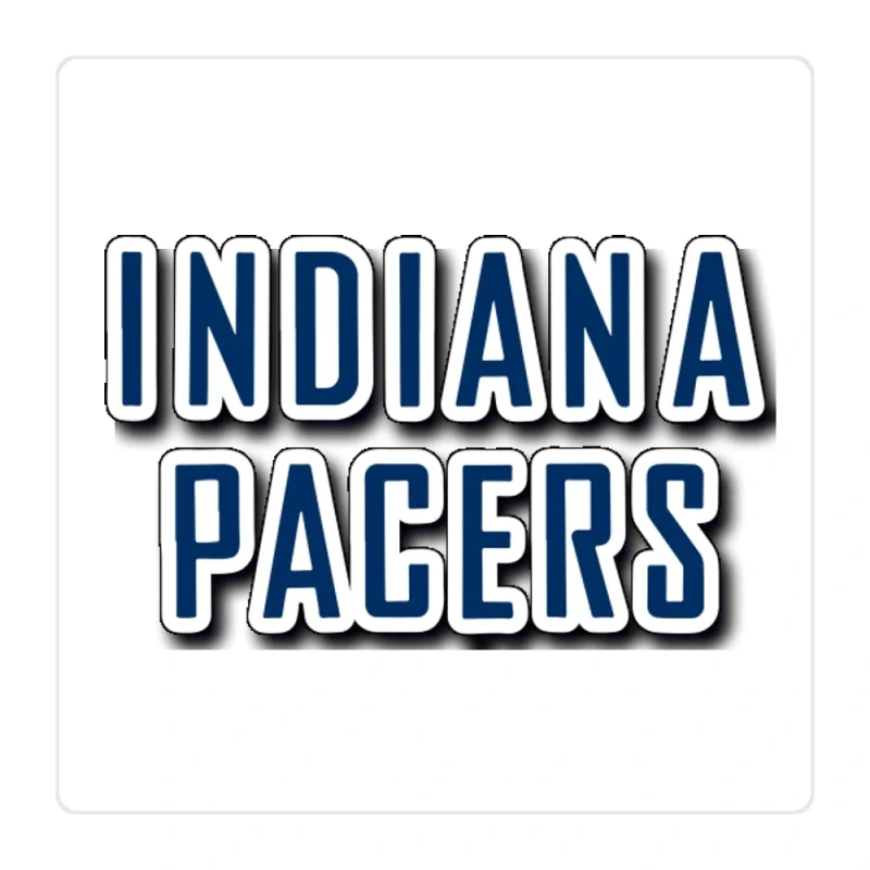 Indiana Pacers Full Color Vinyl Sticker - Custom Size