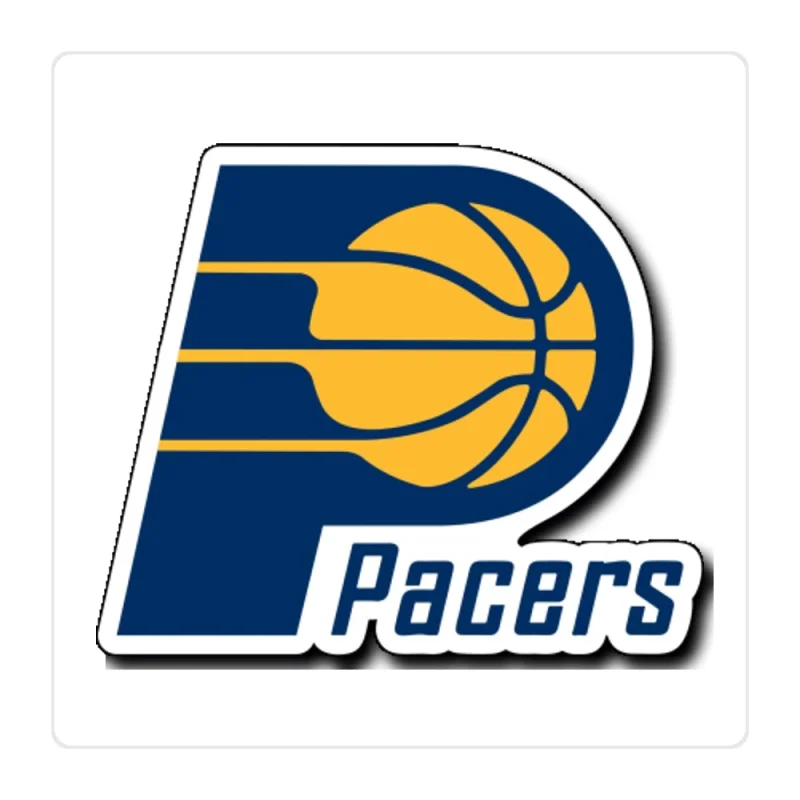 Indiana Pacers Full Color Vinyl Sticker - Custom Size