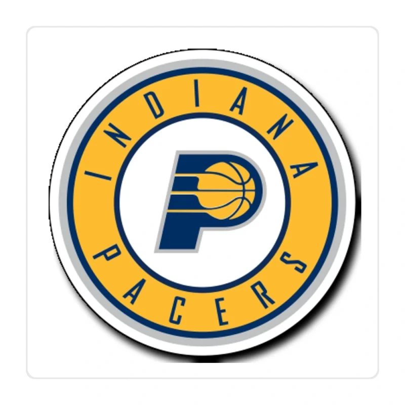 Indiana Pacers Full Color Vinyl Sticker - Custom Size