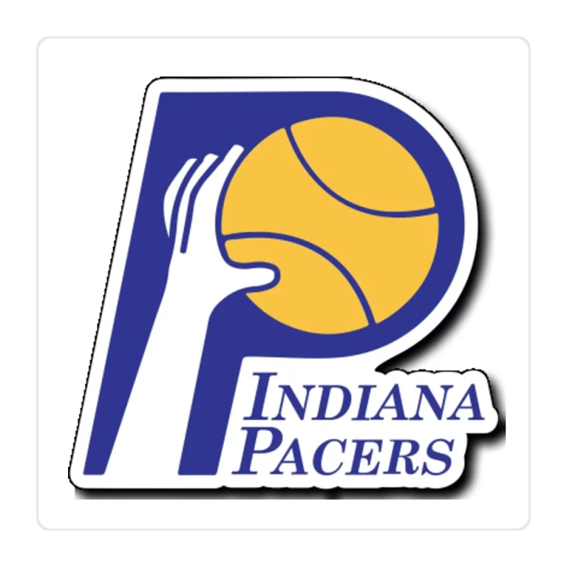 Indiana Pacers Full Color Vinyl Sticker - Custom Size