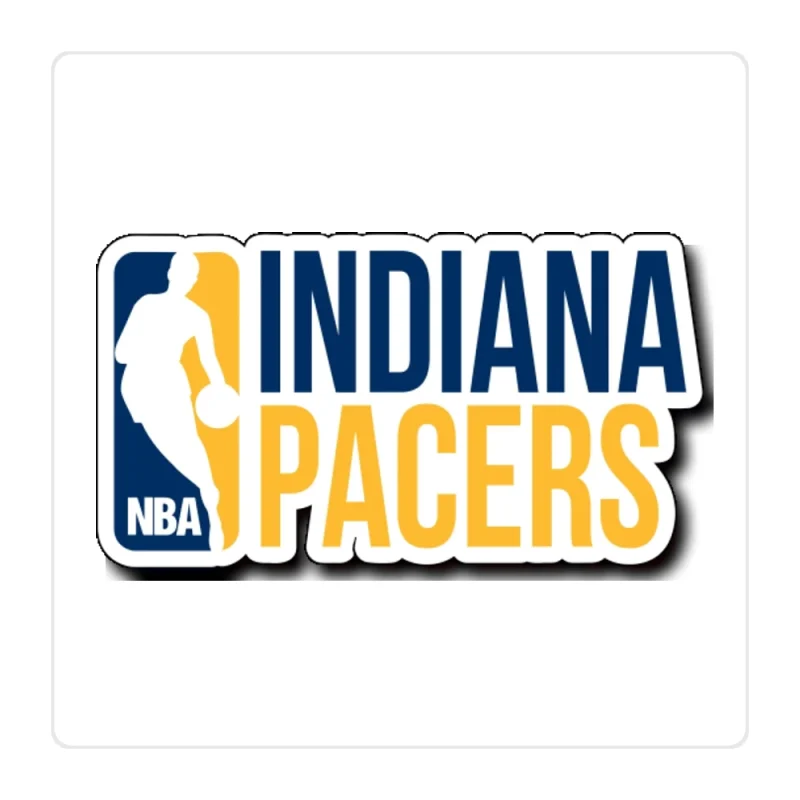 Indiana Pacers Full Color Vinyl Sticker - Custom Size