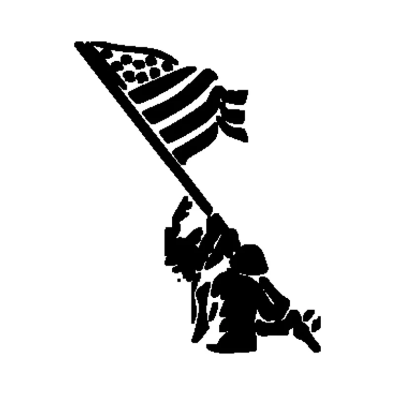 Iwo Jima Vinyl Decal - Custom Size