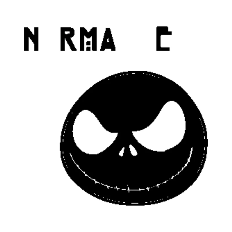 Jack Skellington Normal People Scare Me Vinyl Decal - Custom Size