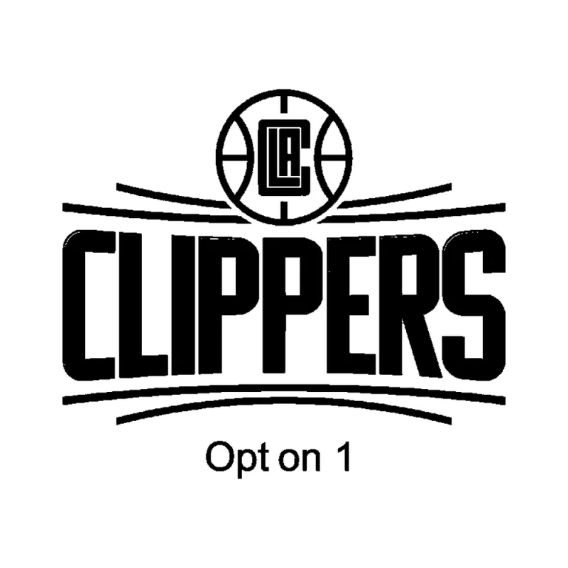 Los Angeles Clippers - Design 1 - Die Cut Vinyl Decal - Custom Size