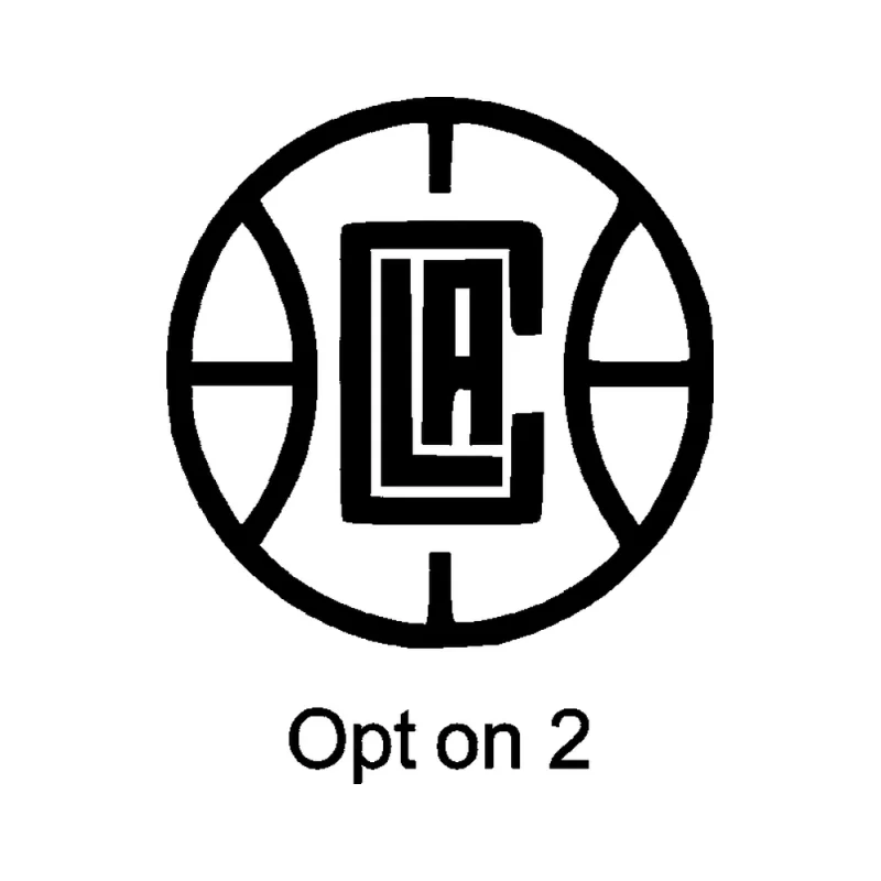Los Angeles Clippers - Design 2 - Die Cut Vinyl Decal - Custom Size