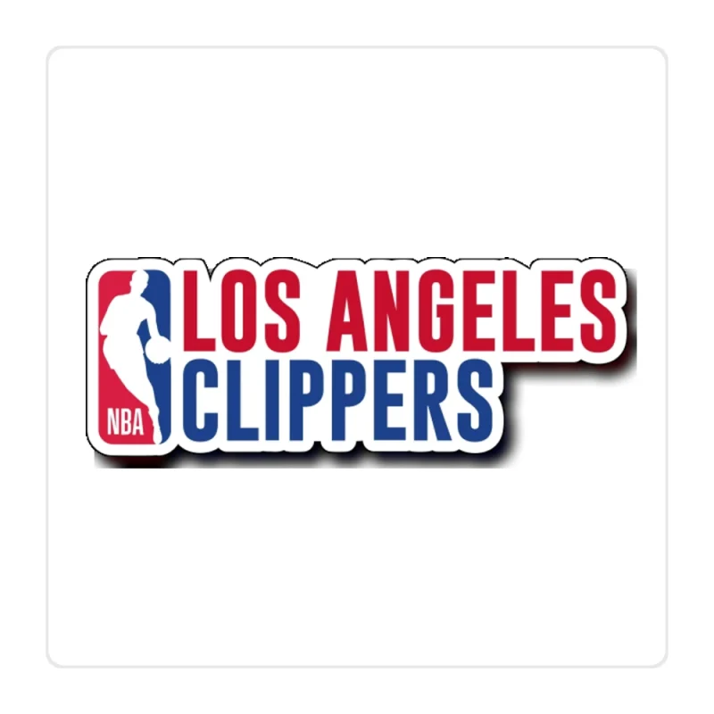 Los Angeles Clippers Full Color Vinyl Sticker - Custom Size