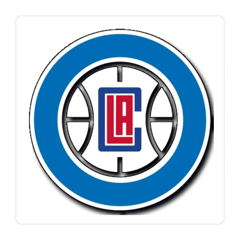 Los Angeles Clippers Full Color Vinyl Sticker - Custom Size