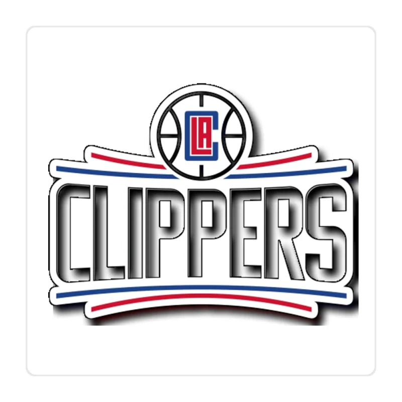 Los Angeles Clippers Full Color Vinyl Sticker - Custom Size