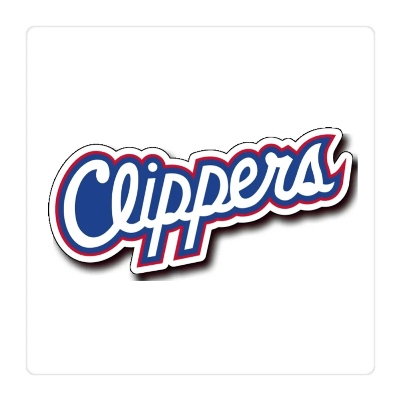Los Angeles Clippers Full Color Vinyl Sticker - Custom Size