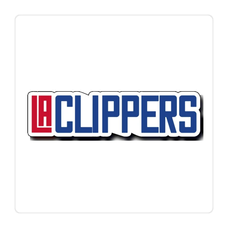 Los Angeles Clippers Full Color Vinyl Sticker - Custom Size