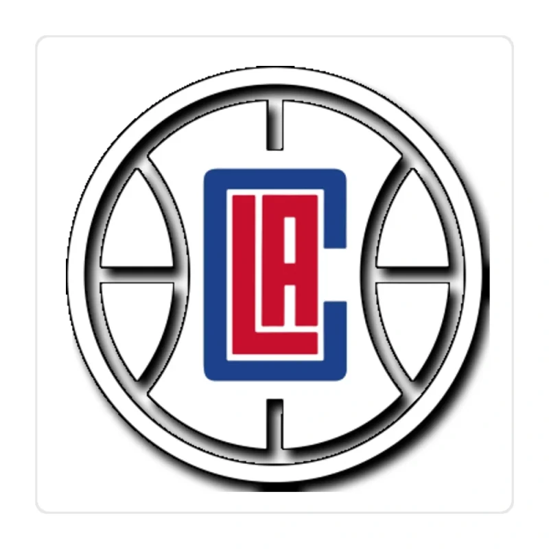 Los Angeles Clippers Full Color Vinyl Sticker - Custom Size