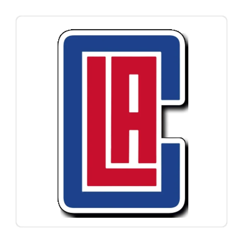 Los Angeles Clippers Full Color Vinyl Sticker - Custom Size