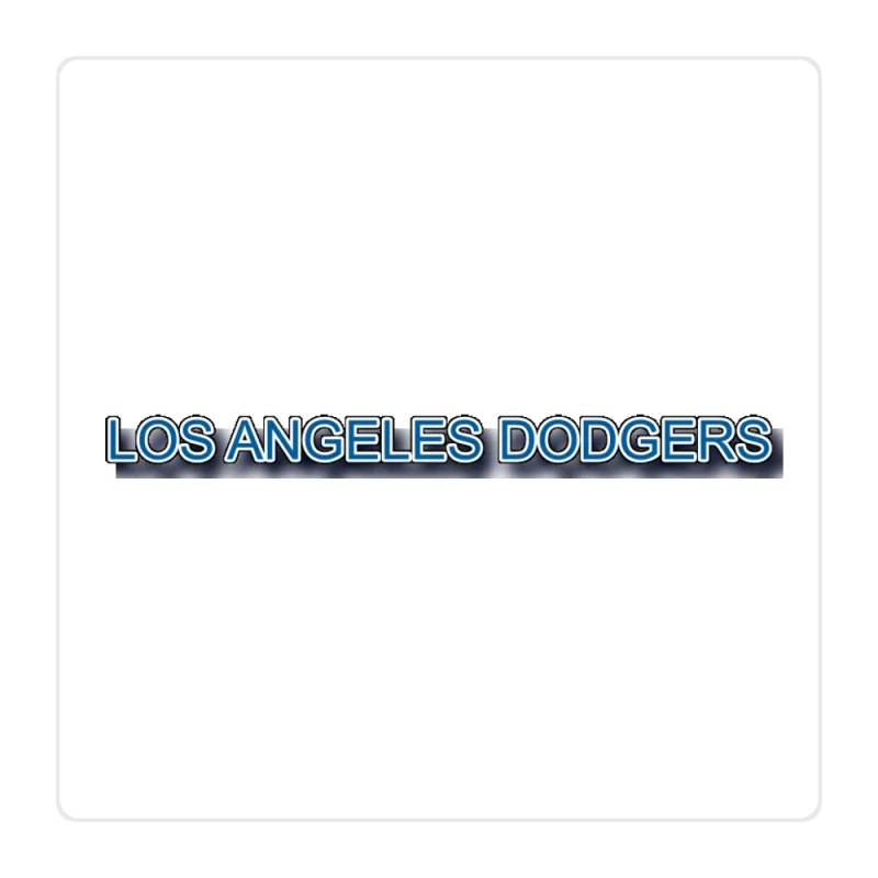 Los Angeles Dodgers - Name - Full Color Vinyl Decal - Custom Size