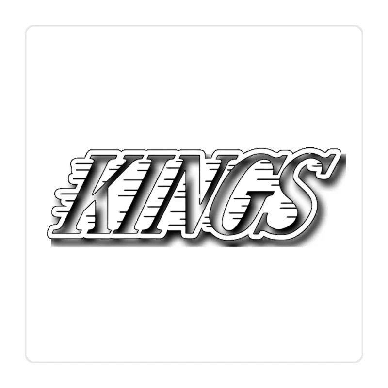 Los Angeles Kings - Kings - Full Color Vinyl Sticker - Custom Size