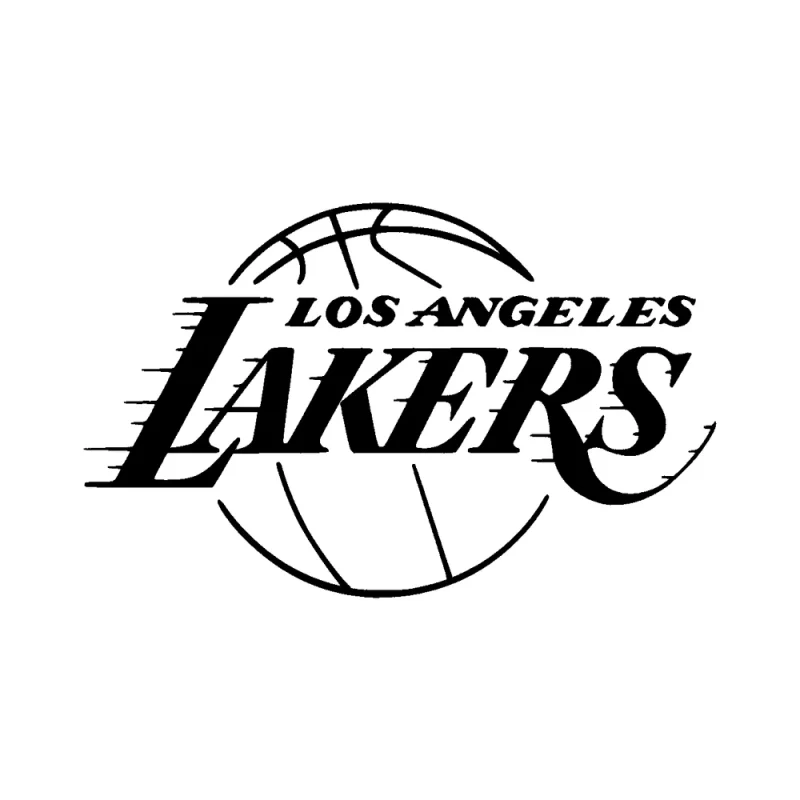 Los Angeles Lakers - Design 1 - Die Cut Vinyl Decal - Custom Size