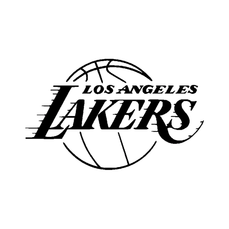 Los Angeles Lakers - Design 1 - Die Cut Vinyl Decal - Custom Size