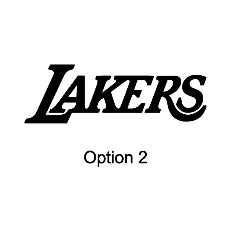 Los Angeles Lakers - Design 2 - Die Cut Vinyl Decal - Custom Size
