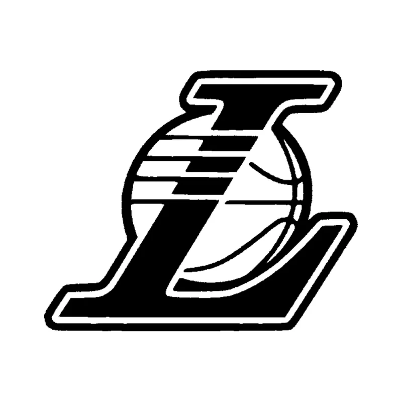 Los Angeles Lakers - Design 3 - Die Cut Vinyl Decal - Custom Size