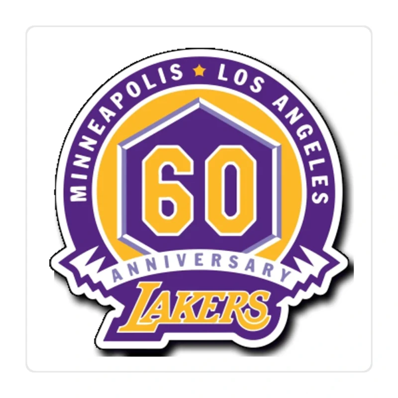 Los Angeles Lakers Full Color Vinyl Sticker - Custom Size