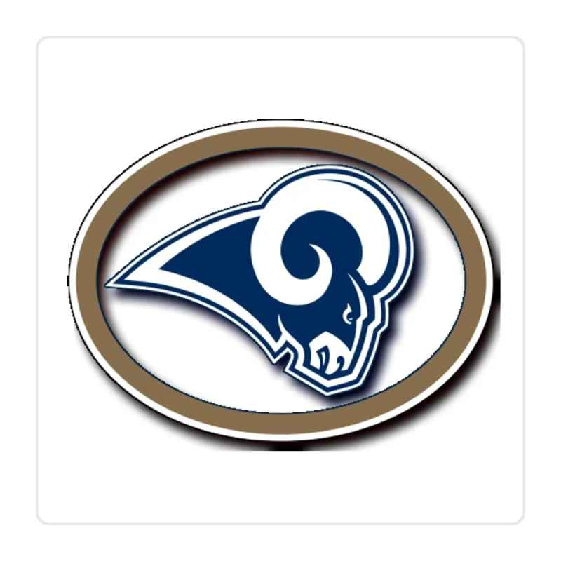 Los Angeles Rams Full Color Vinyl Sticker - Custom Size