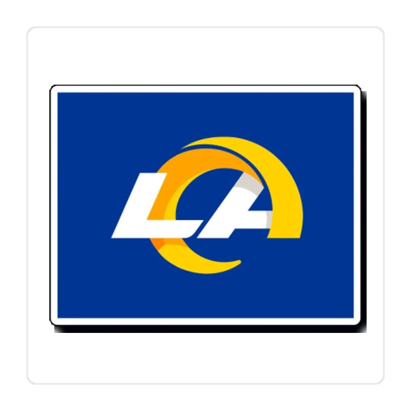 Los Angeles Rams Full Color Vinyl Sticker - Custom Size