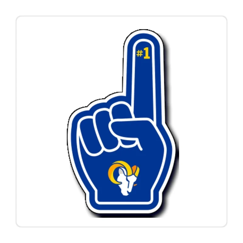Los Angeles Rams Full Color Vinyl Sticker - Custom Size