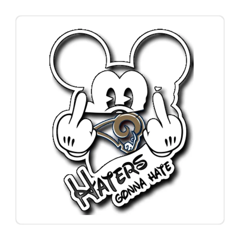 Los Angeles Rams Full Color Vinyl Sticker - Custom Size