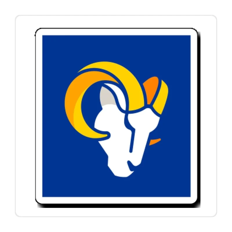 Los Angeles Rams Full Color Vinyl Sticker - Custom Size