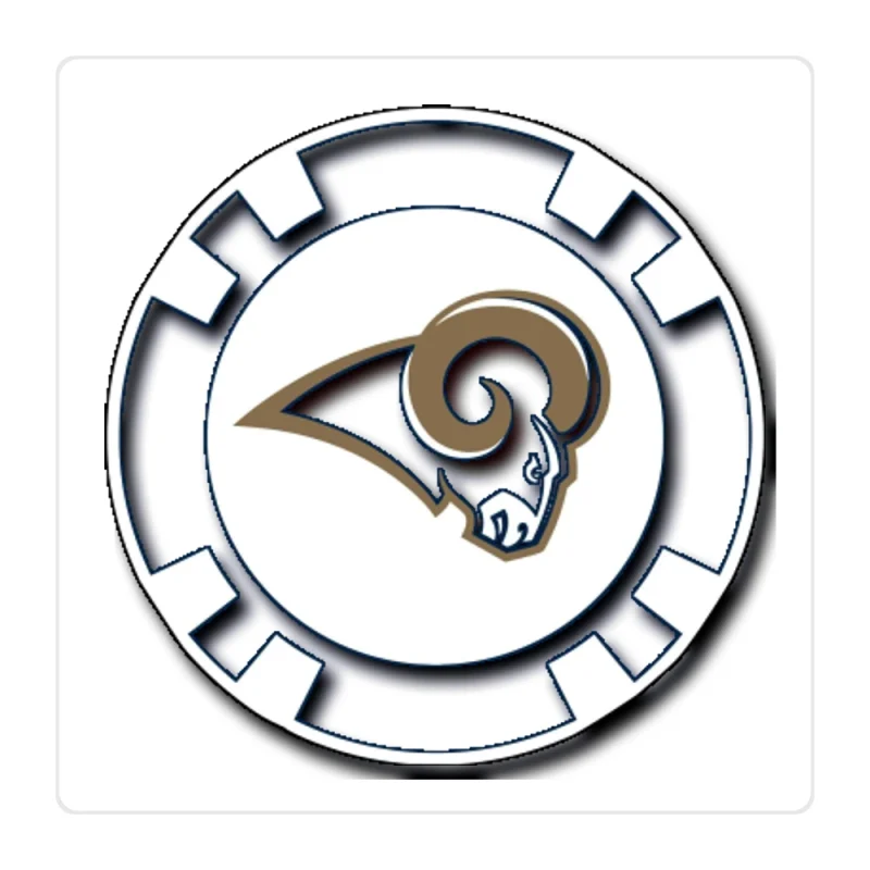 Los Angeles Rams Full Color Vinyl Sticker - Custom Size