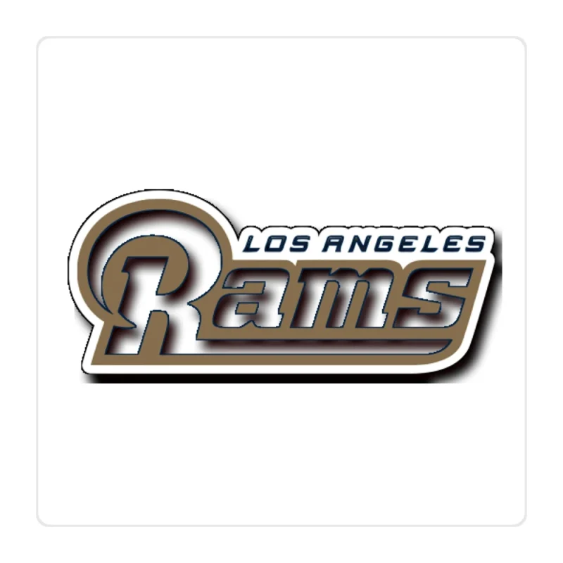 Los Angeles Rams Full Color Vinyl Sticker - Custom Size