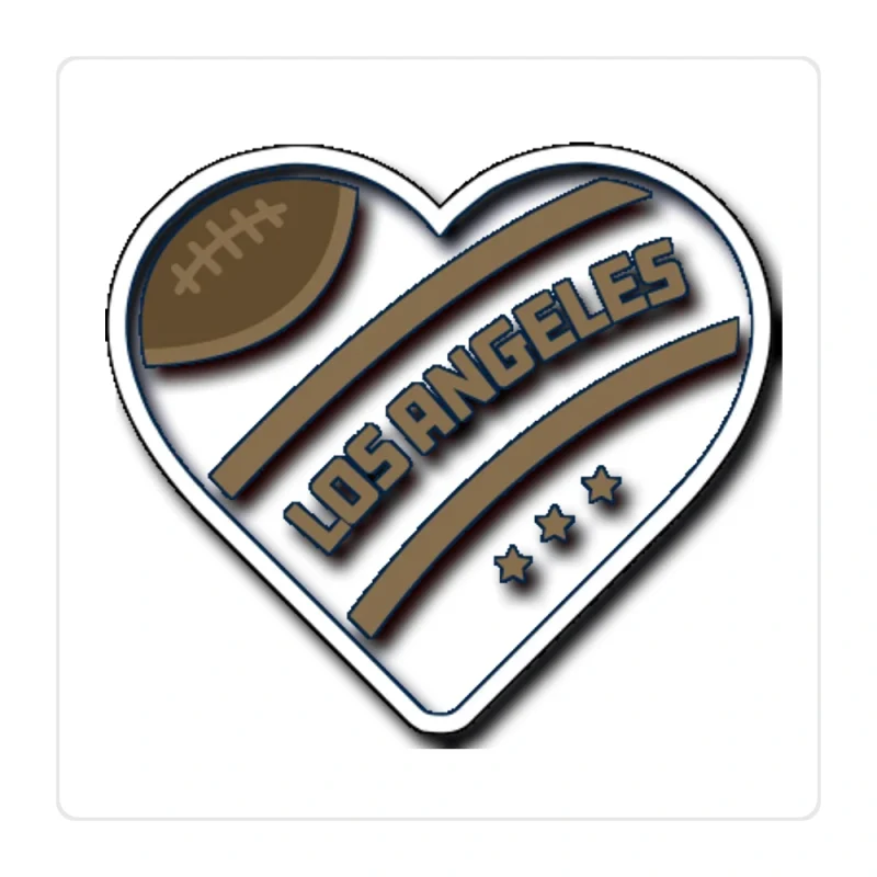 Los Angeles Rams Full Color Vinyl Sticker - Custom Size