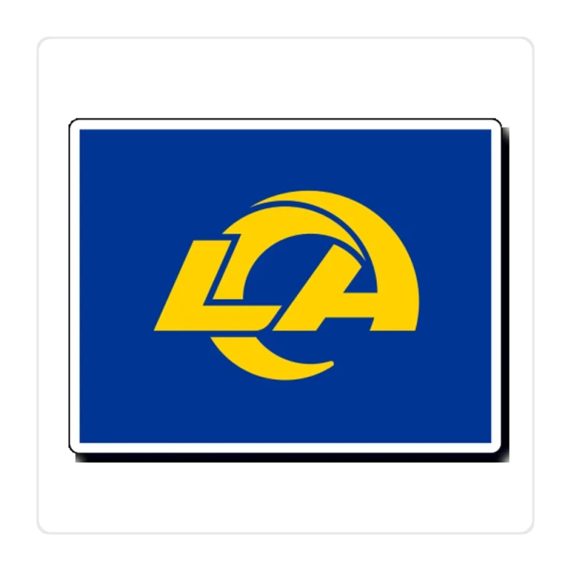 Los Angeles Rams Full Color Vinyl Sticker - Custom Size