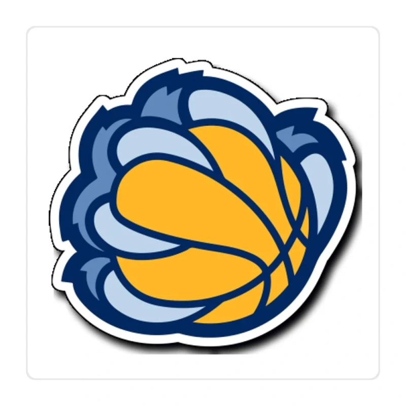 Memphis Grizzlies Full Color Vinyl Sticker - Custom Size