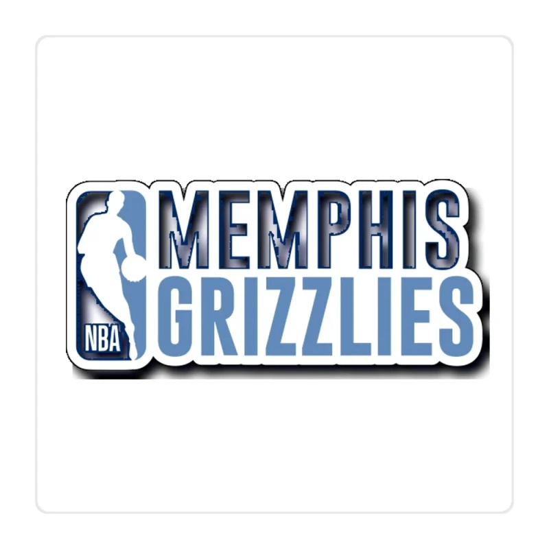 Memphis Grizzlies Full Color Vinyl Sticker - Custom Size