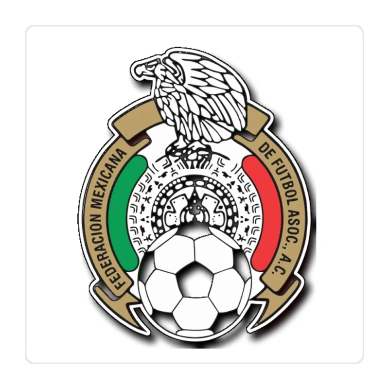 Mexico National Team Full Color Vinyl Sticker - Custom Size